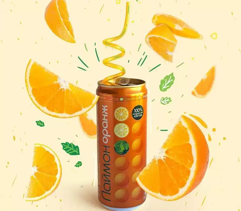 نوشیدنی پرتقالی لایمون فرش 330 میلی لیتر باکس 12 عددی